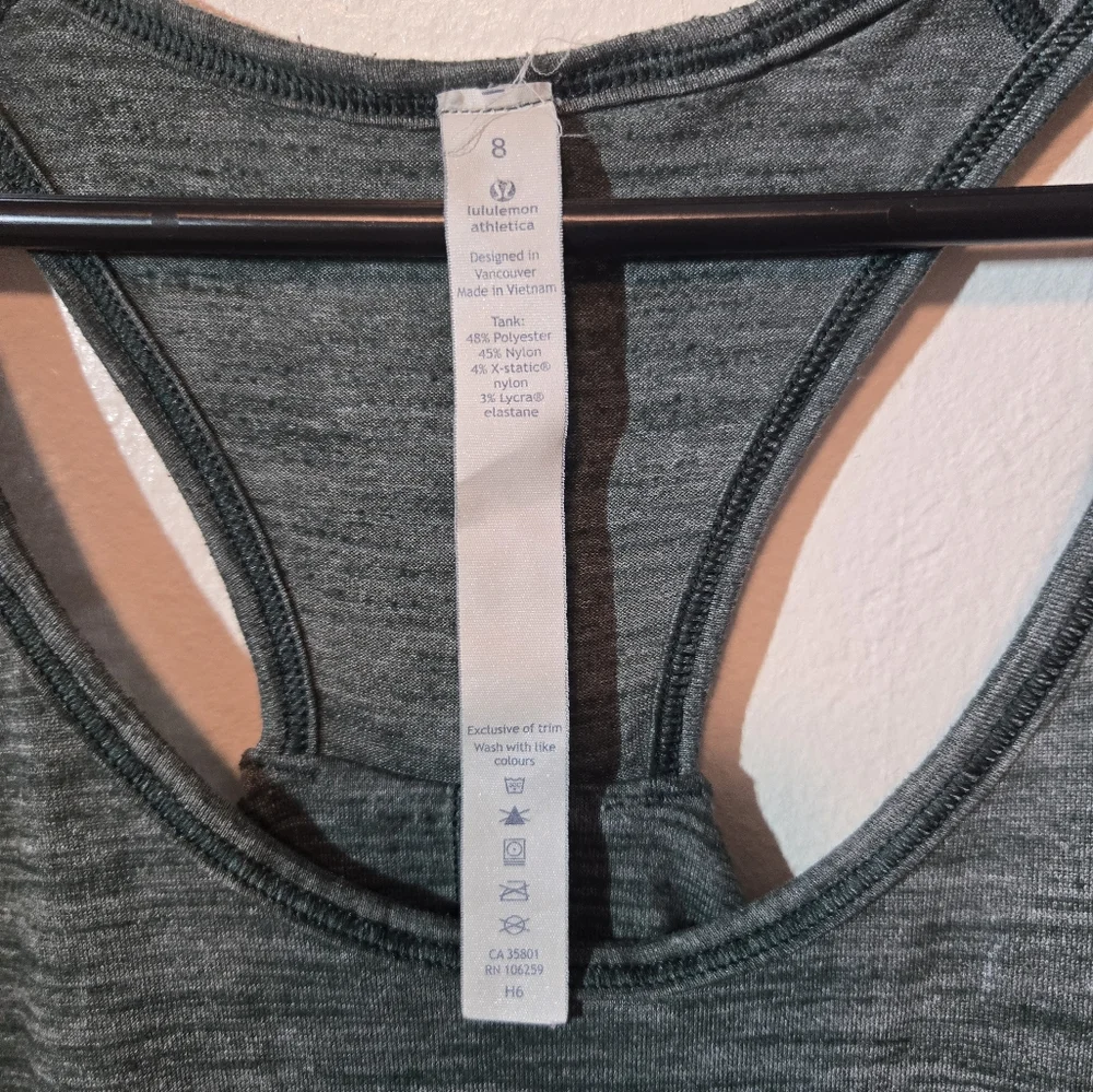 Lululemon Athletic Womens Tank Size 8 Green - Picture 3 of 5